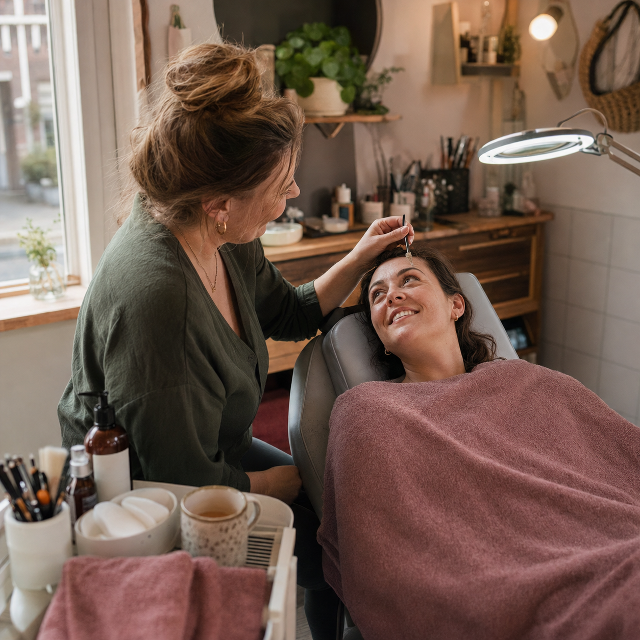 Behandeling in de salon